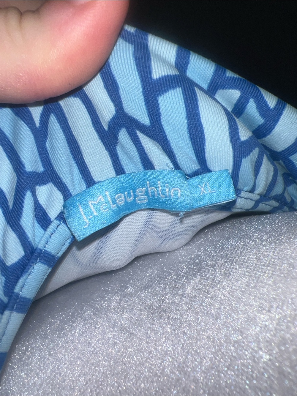 J. Mcglaughlin Ruffle Durham Ruffle Bluw Top - Picture 3 of 5
